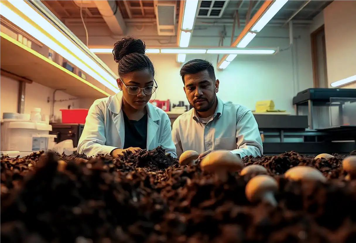 checking nitrogen content in mushroom Compost