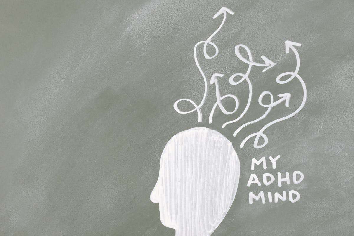 A graphical picture of ADHD brain.