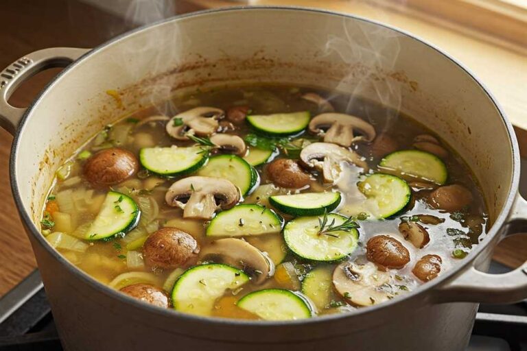 Mushroom and zucchini soup (10)